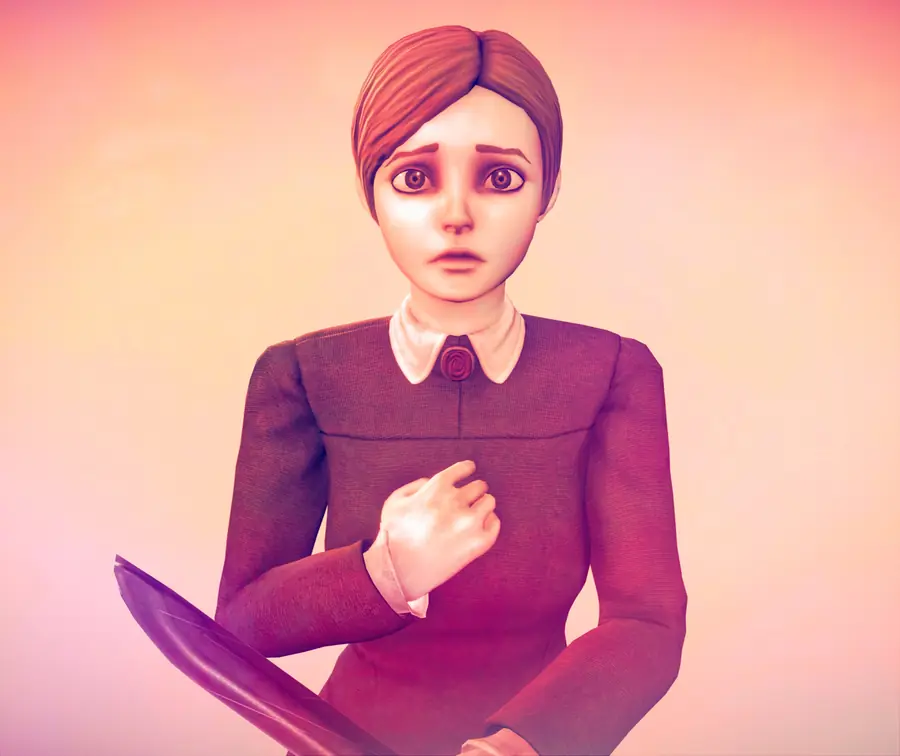 Render of Jennifer, a stylized female 3D character wearing an outfit, shown in a front pose